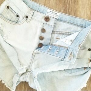 One Teaspoon Light Blue Denim Shorts